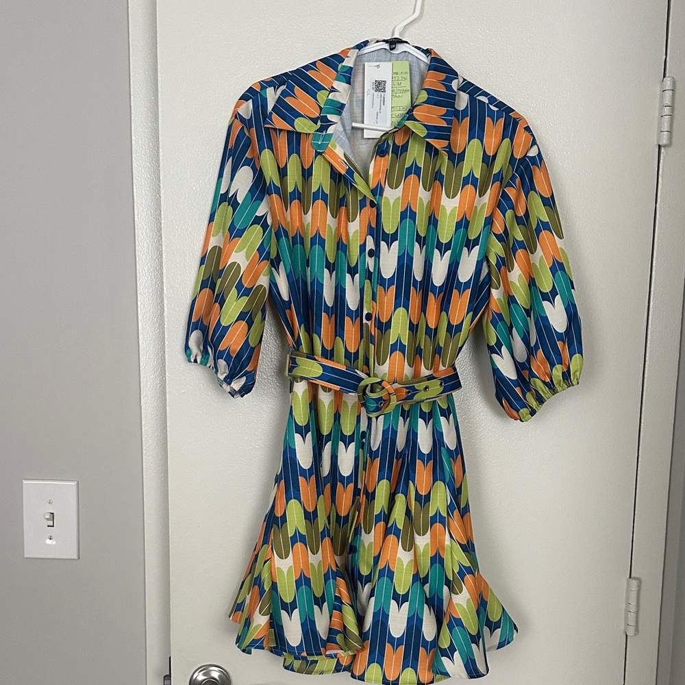 Caribbean Queen Multicolor Mini Dress